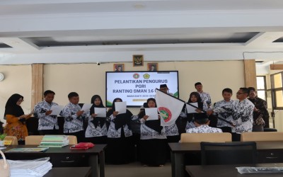 Pelantikan Pengurus PGRI Ranting SMAN 16 Garut Masa Bakti 2025-2030, Segenggam Harapan Tuk Kemajuan PGRI di Masa Depan